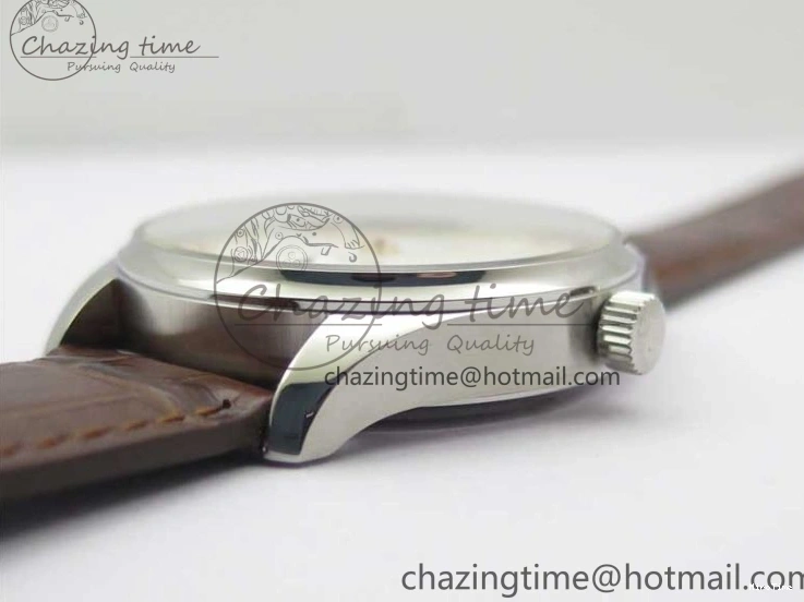 MIROTIME 0413 Original Portuguese IW358304 ZF 1:1 Best Edition SS White Dial RG Markers on Leather Strap A 7077